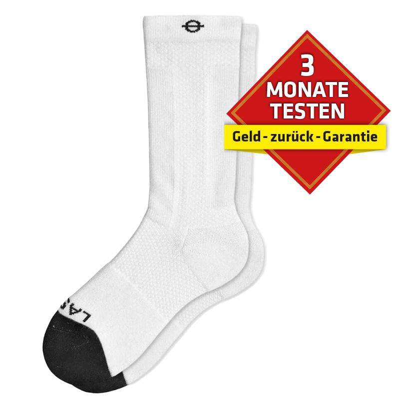 K-Active_58504_Lasso_Athletic_weiss_3Monate Lasso® Kompressionssocken mittellang