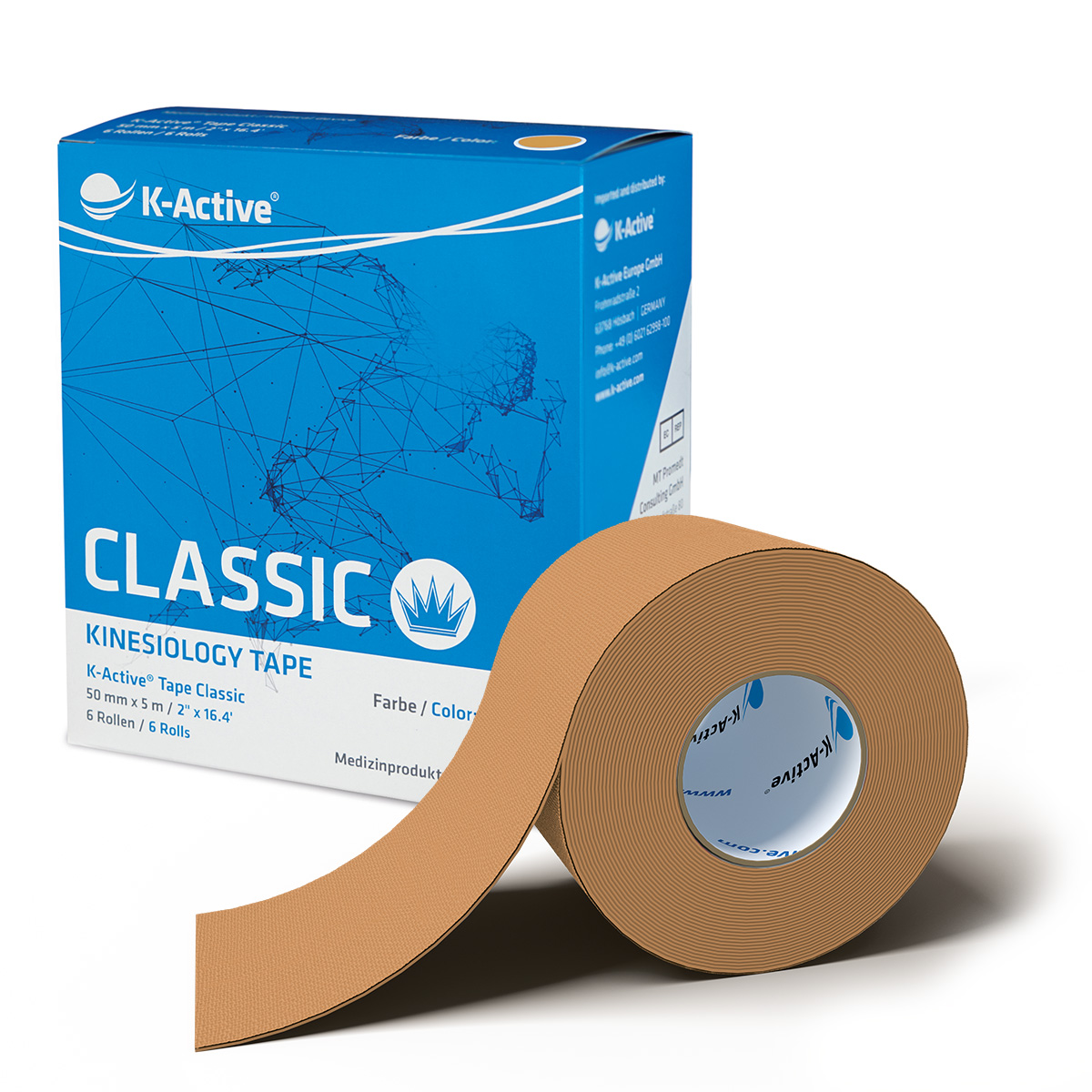 K-Active® Tape Classic 6er-Box, Beige