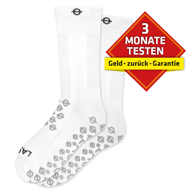K-Active_58544_Lasso_Kompressionssocken_mittellang_Grip_weiss_3Monate Lasso® Kompressionssocken mittellang mit Grip