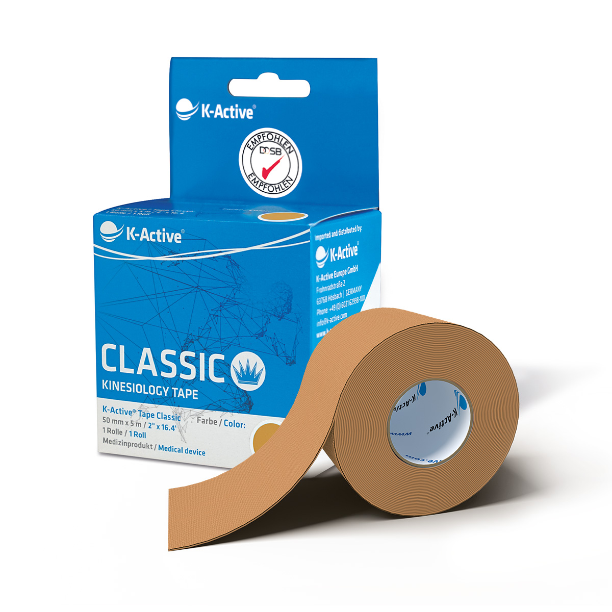 Kactive_Tapeverpackung_Classic_1er_Beige_mitRolle