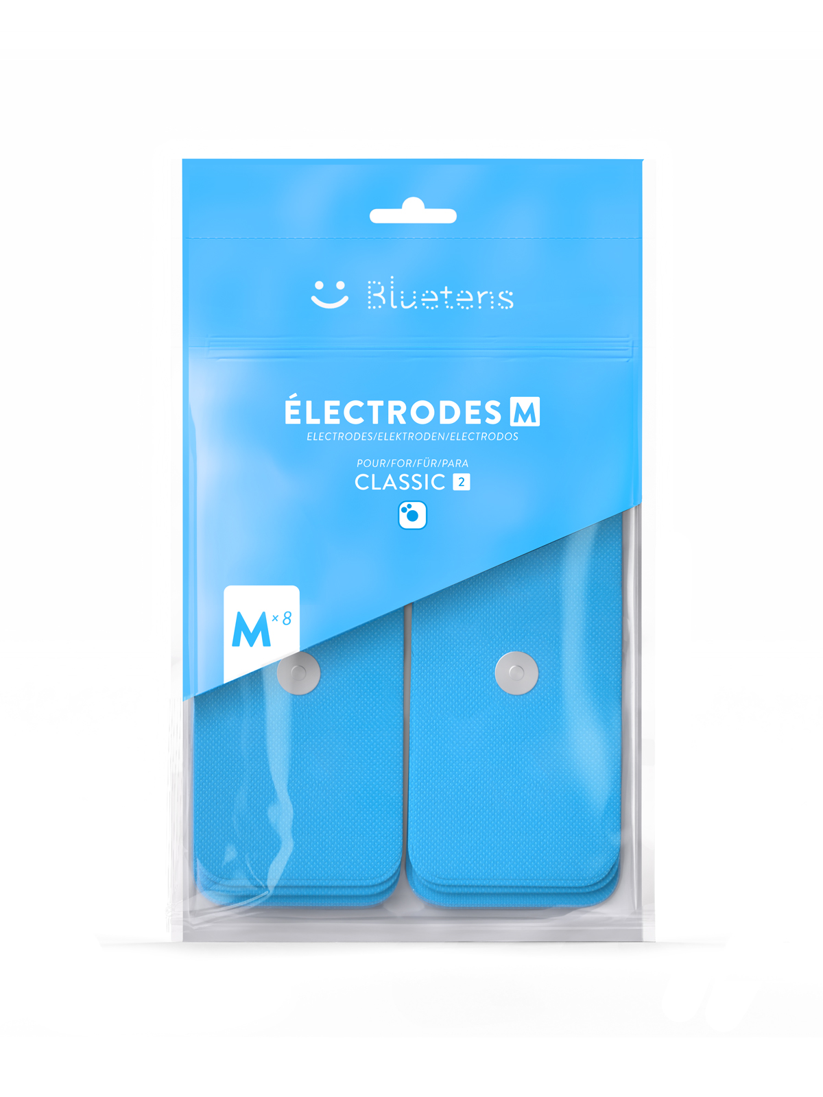 Bluetens® Elektroden Classic 2 Größe M (8 Stück)  Bluetens® Elektroden Classic 2 Größe M (8 Stück)
