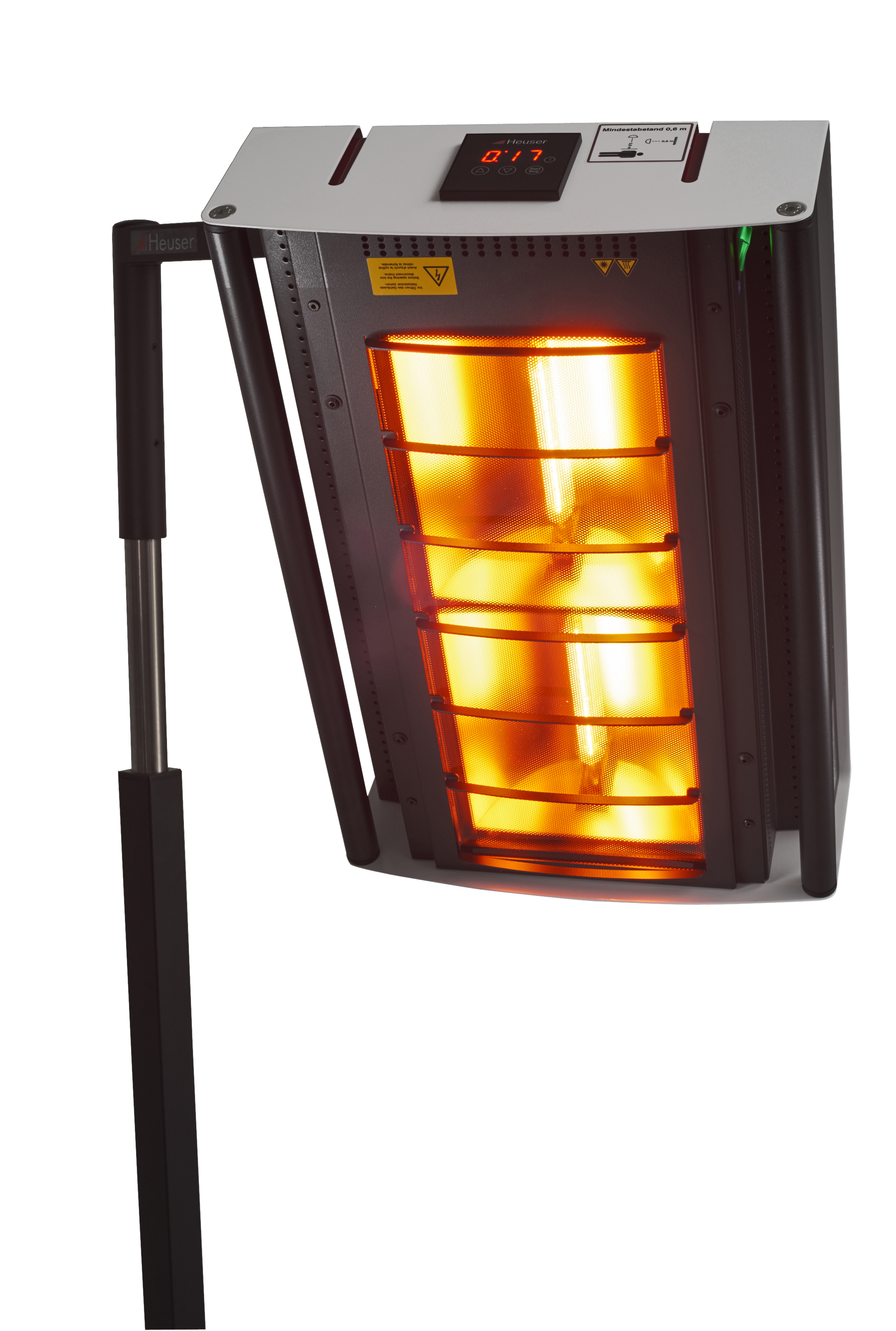 IRS-2-Kopf-gedreht Heuser Halogen-Infrarotstrahler IRS 2